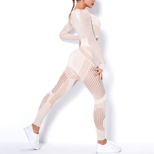 Conjuntos de Yoga de Marca Privada con MOQ Bajo, Ropa Deportiva Acanalada al por Mayor, Entrega Rápida, Conjuntos de Yoga al por Mayor, Ropa Deportiva de Alta Gama - Product Image 6
