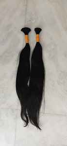 RAW INDIAN BULK HAIR EXTENSION - 100% NATURAL TEMPLE HUMAN HAIR SINGLE DONOR HAIR NO CHEMICAL NO TANGLE MARCH EXPO PRODUCT - Product Image 2