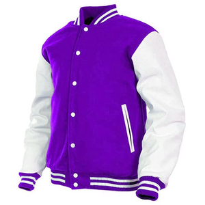 Chaqueta Varsity Verde al por Mayor con Logotipo Personalizado, Ropa Deportiva para Equipos, Cierre de Botones a Presión, Cuello Acanalado a Rayas y Bolsillos Dobles - Product Image 4