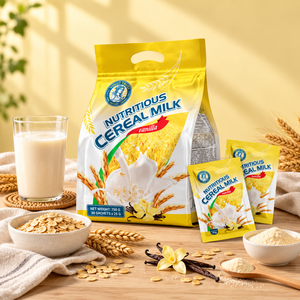 VINUT TRUST Lait en poudre nutritif aux céréales Vanille 750g 30 sachets x 25g Lait en poudre enrichi pour adultes - Product Image 2