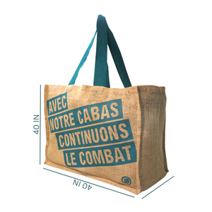 Custom <b>Printed</b> Starch Coated Jute Tote Bag Eco Friendly Promotional Shopping Bag Retail Gift Supermarket Use Wholesale Shoulder - Product Image 2