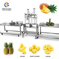 Machine commerciale semi-automatique de découpe et de traitement d'ananas 300 kg/h pour petites exploitations fruitières