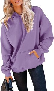 เสื้อสเวตเชิ้ตผู้หญิงน่ารัก ผ้าเทอร์รี่ 100% คอตตอน ไซส์ใหญ่ สำหรับฤดูหนาว แขนยาว ทรงหลวม สกรีนโลโก้ได้ มีกระเป๋า ลายเรียบ - Product Image 4