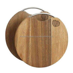 Planche à découper ronde pour les fournitures de cuisine Viande Légumes et Fruits Découpage et coupe Disque en bois Planche à découper en gros - Product Image 1