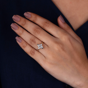 Bague de fiançailles en moissanite taille marquise, bague vintage en diamant, bague de mariée en or blanc, bague de promesse minimaliste - Product Image 5