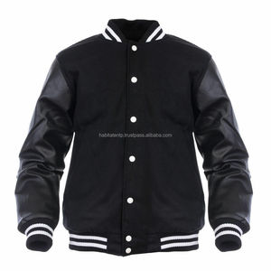 Wholesale Varsity Genuine Leather Sleeve College <b>Men</b> Wool Letterman <b>Men</b> <b>Jackets</b> - Product Image 4