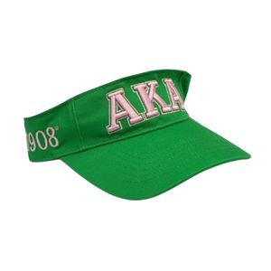 Gorra con Visera Verde con Letras AKA Bordadas, Gorra con Visera Ajustable, Gorro Deportivo Informal para Exteriores - Product Image 1