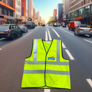 เสื้อกั๊กสะท้อนแสงเสื้อผ้าที่มองเห็นได้สูงเพื่อเพิ่มความปลอดภัยในสภาพแสงน้อย - Product Image 2