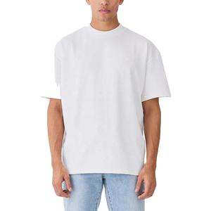 Custom Baggy Unisex 100% Cotton Blank Overs <b>T</b>-<b>Shirt</b> Heavy Cotton 120gsm Custom Embroidery Regular Fit Knitted Raglan Sleeve - Product Image 1