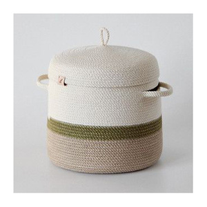 Multi Use Handmade Eco-Friendly Rattan Jute Yarn <b>Storage</b> Basket Set Customized Color Natural Fiber Organizer for Laundry <b>Storage</b> - Product Image 1