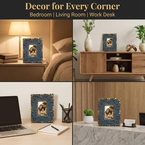 Marco de Fotos de Madera Maciza de Diseño, Elegante Marco de Fotos de Madera Rústico Vintage para Mesa, Decoración del Hogar, Marco de Fotos de Madera de Lujo para Escritorio, Estilo Hogareño - Product Image 5