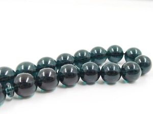 Chapelet de prière religieux en résine fait main, vert foncé, avec breloque nœud argenté, Tasbih musulman de créateur émaillé - Product Image 6