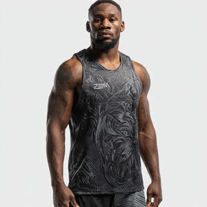 Débardeur de protection pour entraînement corporel par sublimation pour hommes, vêtement d'entraînement sans manches pour boxe et MMA, hauts de boxe imprimés pour hommes - Product Image 4