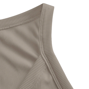 Women's Solid Ribbed V-Neck Slim Fit Breathable Stretch Tank <b>Top</b> Sleeveless Soft Knit Casual Summer <b>Camisole</b> <b>Red</b> - Product Image 4