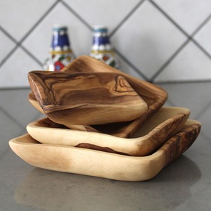 Grand bol à dattes en bois fait main, portable, naturel, réutilisable pour les fêtes, les bonbons, les dattes et les fruits secs - Product Image 5