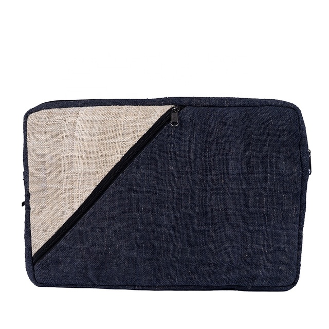 High Quality Customizable NP Computers Protective Laptop Case Pure Hemp Eco-friendly Biodegradable Custom Logo Laptop Bag