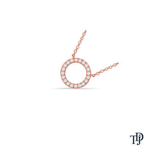 Pendentif bague en diamant de laboratoire Platinum Infinity, pendentif en diamant naturel avec attache en V - Product Image 1