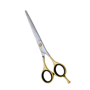 Ciseaux de coiffure professionnels en gros, haute qualité, manche en caoutchouc, pour droitiers, outils de barbier et de beauté, 28 dents pour cheveux - Product Image 1