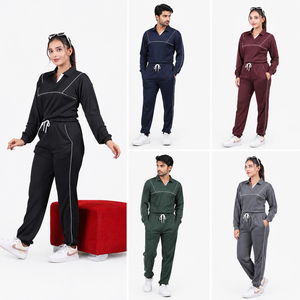 Conjunto Deportivo Unisex con Sudadera y Pantalones Jogger, Venta al Por Mayor, Embalaje en Fardos, Ropa de Fábrica de Bangladesh, Conjuntos Deportivos con Cuello Camisero en Oferta - Product Image 1