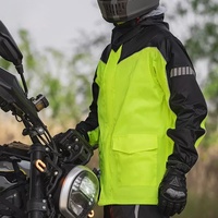Ensemble veste et pantalon de pluie pour moto certifié CE, imperméable, pour garçons, 2 pièces, pour la conduite en extérieur, avec capuche amovible