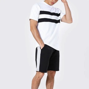 Ensemble short et t-shirt sport pour homme, nouvelle collection été, respirant, séchage rapide, tissé, couleur unie - Product Image 6
