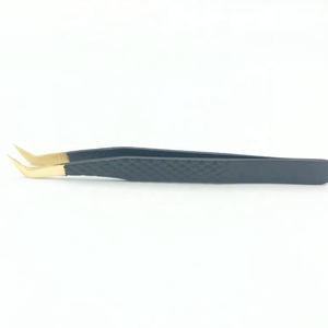 Pince à cils courbée de haute précision en acier inoxydable, outil de beauté pour extensions de cils - Product Image 5