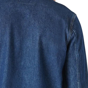 Long Sleeve Stand Collar 100% Cotton Spring Quick Dry High Quality Customized Finished <b>Casual</b> <b>Men</b> Jeans <b>Jacket</b> - Product Image 4