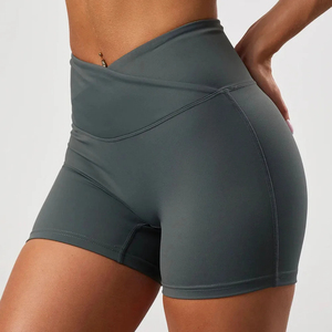 Women Soft Feel Yoga <b>Shorts</b> High Waist <b>Seamless</b> Stretch Fitness Workout <b>Gym</b> Running Activewear Breathable Quick Dry Sports - Product Image 1