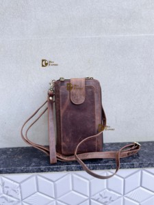 2026 Fashionable Phone Purse Handbag Real Genuine Leather New Design Sling <b>Bag</b> <b>Small</b> Size <b>Bags</b> Wristlet Pouch Sling <b>Bag</b> - Product Image 5