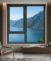 Ventanas Abatibles Horizontales FRPU de Alta Eficiencia Energética con Vidrio Templado para Edificios Residenciales Modernos