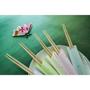 Kyushu Paper Co. Ltd. Sugiranchu 24cm White Band <b>Disposable</b> Chopsticks High Quality Premium <b>Cutlery</b> Large Capacity 2,000 Pairs - Product Image 3