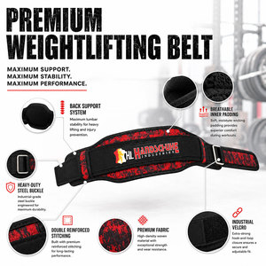 Premium Leather Heavy Duty Lightweight Strong Breathable Weightlifting Gym <b>Belt</b> for Unisex Back Support Training - Product Image 6