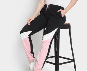 Pantalones Deportivos Casuales de Invierno para Mujer, Hechos a Medida, de Forro Polar, Cintura Alta, con Cordón Ajustable, Transpirables, con Bloques de Color, Logotipo Personalizado - Product Image 4