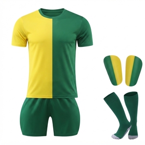 Wholesale In-Stock Youth <b>Soccer</b> Team Kit Custom Printed Logo Number V-neck Mesh Short Sleeve 100% Polyester Quick Dry Jersey - Product Image 3