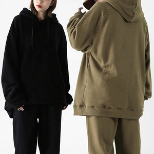 Ensemble de survêtement unisexe à capuche pour homme et femme, ensemble assorti pour couple, pantalon de jogging décontracté en coton 100% - Product Image 1