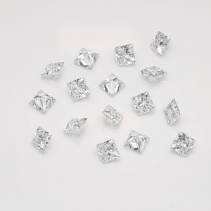 Diamant synthétique de laboratoire taille princesse CVD HPHT DEF VVS VS 1,50 mm à 2,50 mm 0,02 à 0,10 ct, non monté, pour la fabrication de bijoux - Product Image 2