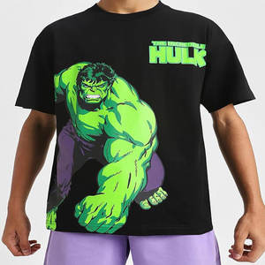 T-shirt à col rond 100% coton de haute qualité pour hommes Impression personnalisée à manches courtes Vente en gros T-shirts tricotés vierges surdimensionnés unis - Product Image 3