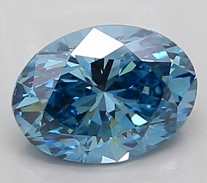 Diamante Azul Fantasía Vívida de Corte Ovalado de 2.00-2.05 Ct, Claridad VS2, Gema Suelta para Joyería Fina, Suministro al por Mayor - Product Image 2