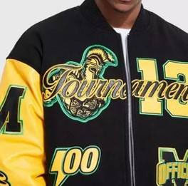 แจ็คเก็ตบอมเบอร์ Urban Edge Varsity พร้อมปกผ้าแคนวาส ซิปด้านหน้า แต่งขอบผ้าริบถัก ใส่ได้สองด้าน เป็นมิตรต่อสิ่งแวดล้อม - Product Image 2