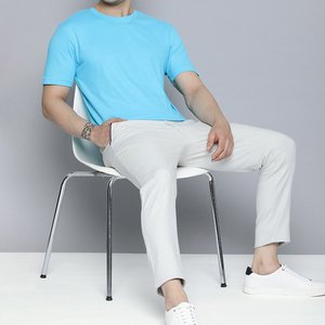 Créez votre propre logo sur des t-shirts pour hommes, service OEM, t-shirts pour hommes en vente, t-shirt à manches courtes, été, confortable, BLEU, t-shirts pour hommes - Product Image 2