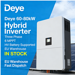 อินเวอร์เตอร์ไฮบริดสามเฟสแรงดันสูง DEYE รุ่น SUN-80K-SG02HP3-EU-EM6 รองรับแบตเตอรี่ HV สำหรับยุโรป กำลังไฟ 80 กิโลวัตต์ - Product Image 2