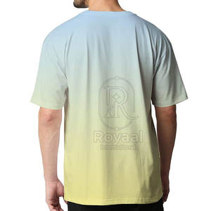 Camiseta Oversize de Algodón 100% para Hombre, Ajuste Holgado, Estampada, Ligera, Servicio OEM, en Venta - Product Image 3