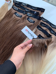 Cabello Natural Virgen con Clip, Color Natural, Alta Calidad, 100% Humano Real, Super Double Drawn, de un Solo Donante, Vietnamita, Marca NASA, Precio de Fábrica - Product Image 2