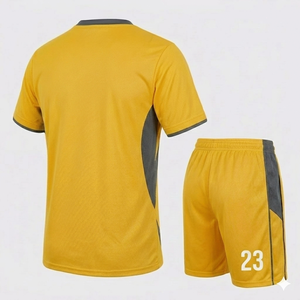 Venta al por Mayor de Camisetas de Fútbol Personalizadas con Cuello en V, Manga Corta, Cierre de Hebilla, Secado Rápido, 100% Poliéster para Hombre - Product Image 5