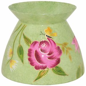 Vase en métal minimaliste contemporain, grand porte-fleurs décoratif avec un design élégant bicolore pour la maison, le salon, la salle à manger - Product Image 5
