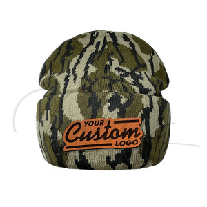 Wholesale Winter Beanie Cap <b>Warm</b> Knitted Men Beanie <b>Hat</b> Embroidery Custom Logo Beanie Caps - Product Image 5