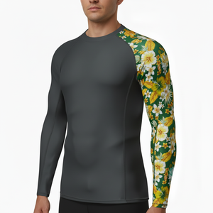 เสื้อออกกำลังกายแขนยาวสำหรับผู้ชายเสื้อสแปนเด็กซ์เสื้อออกกำลังกายแขนยาว - Product Image 2