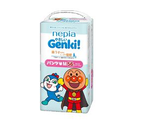 Ventes en gros Bébés Produits Fluff Pulp Imprimé Nepia Genki Japon Couches 6000g Doux Respirant Nepia Genki bébés couches - Product Image 1