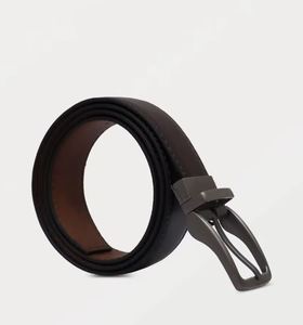 Ceintures en cuir véritable OEM élégantes et de haute qualité pour hommes, personnalisées avec boucle en alliage et logo sur mesure, prix de gros - Product Image 1