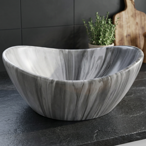 Lavabo de Cerámica Redondo Negro Vistaar, Lavabo Moderno de Sobremesa, Lavabo de Lujo para Baño - Product Image 5